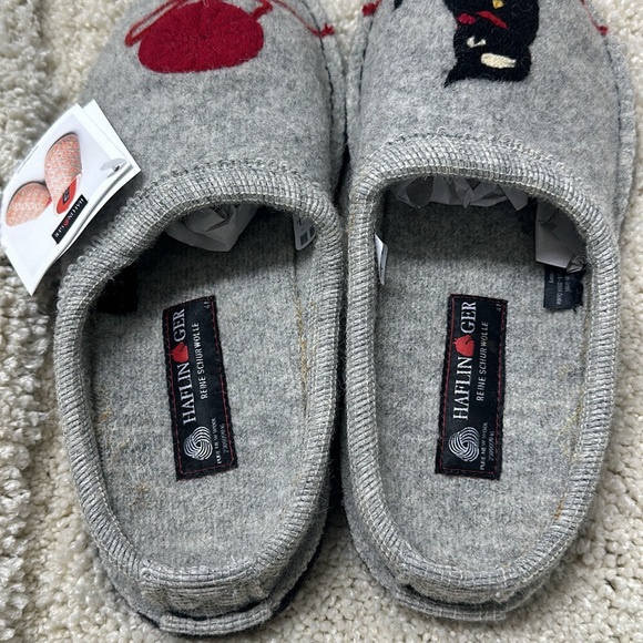Haflinger Gray Women's Slippers - Picture 2 of 13